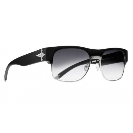 Óculos Solar Evoke Capo 2 A01 Black Shine Silver Gray Gradient