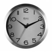 Relógio Parede Herweg 6715 079 Aluminio Escovado 30cm