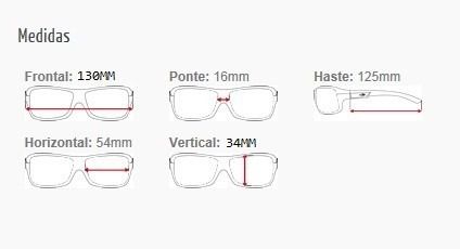 Armação Para Oculos De Grau Mormaii Itapuã 1 122021050 Preto Brilho