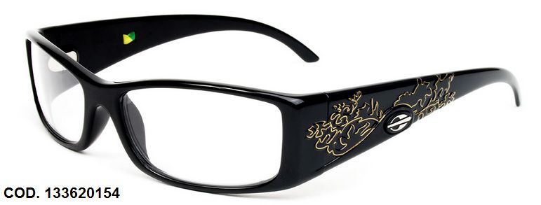 Armação Para Oculos de Grau Mormaii Shiva Eye Cod. 133620154 Preto Brilho