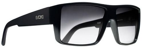 Oculos Sol Evoke The Code A01N Black Shine Silver Gray Gradient