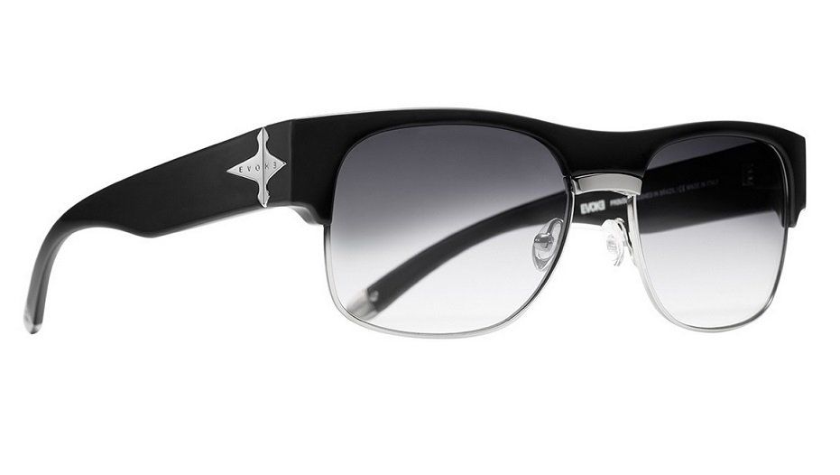 Óculos Solar Evoke Capo 2 A01 Black Shine Silver Gray Gradient