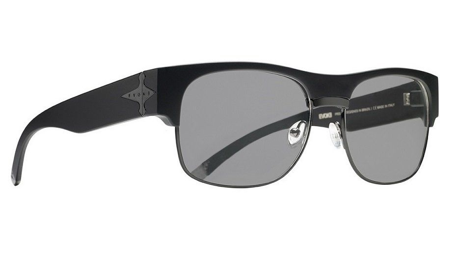 Oculos Solar Evoke Capo 2 Black Matte Black Gray Total 
