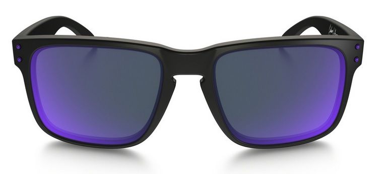 Oculos Solar Oakley Holbrook Matte Black Violet Iridium 910226 55
