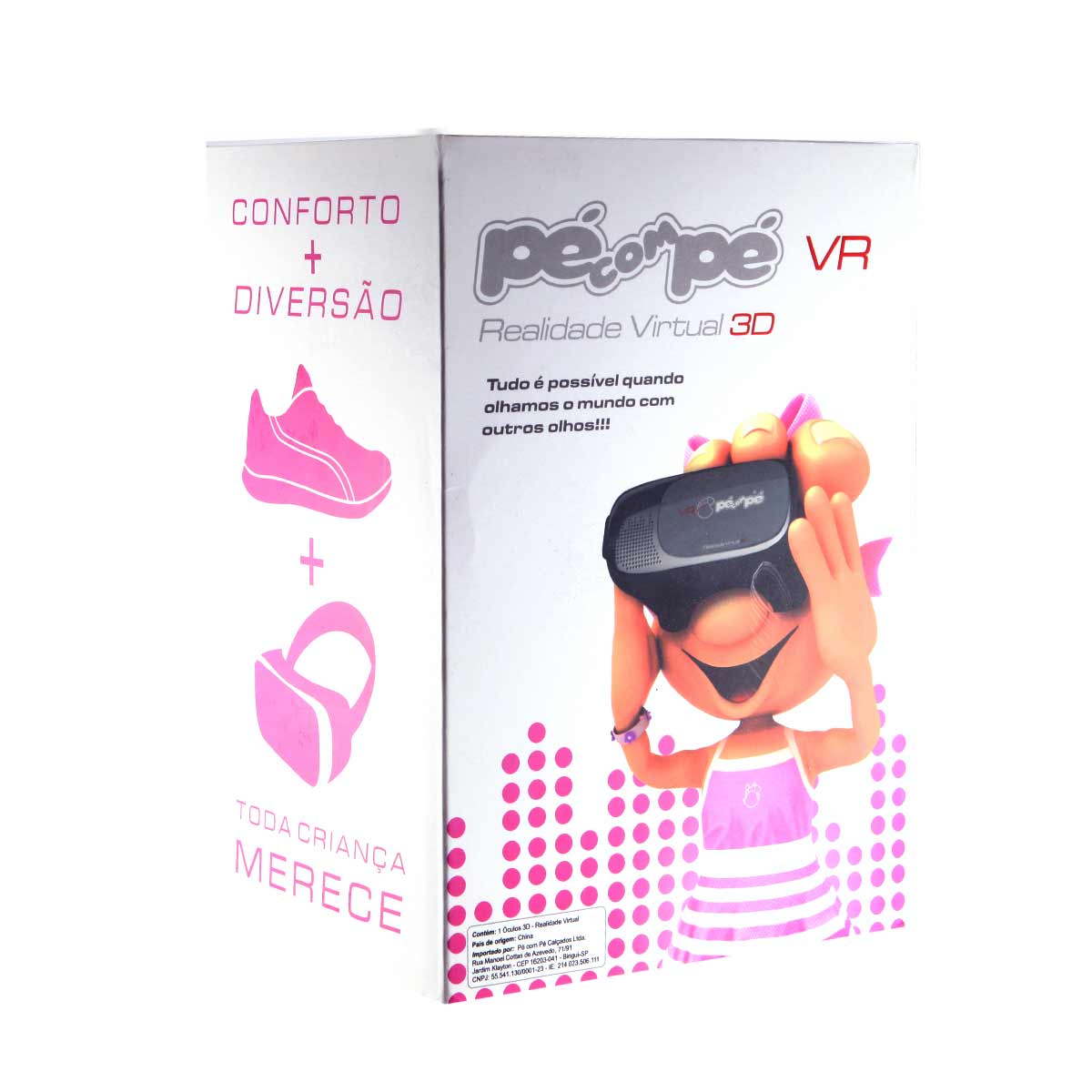 Tênis Pé com Pé Menina VR Realidade Virtual 3D 60001