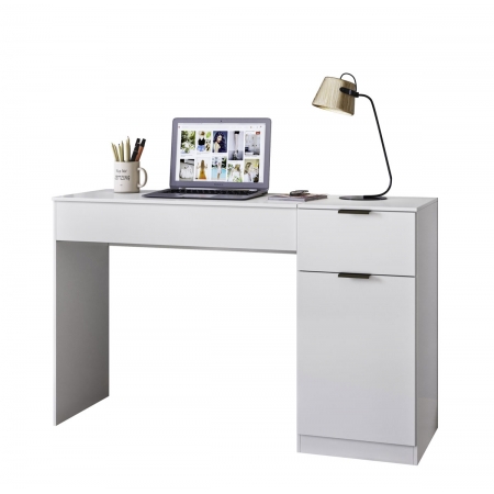 Escrivaninha Mesa para Computador Antalya Branco - MoveisAqui