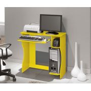 Mesa para Computador Lívia Amarelo - Edn Móveis
