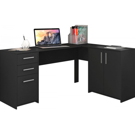 Mesa para Computador Office Legna Preto - MoveisAqui