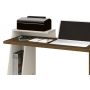 Mesa para Computador Office Zoom Nogal Rústico com Off White - Edn Móveis