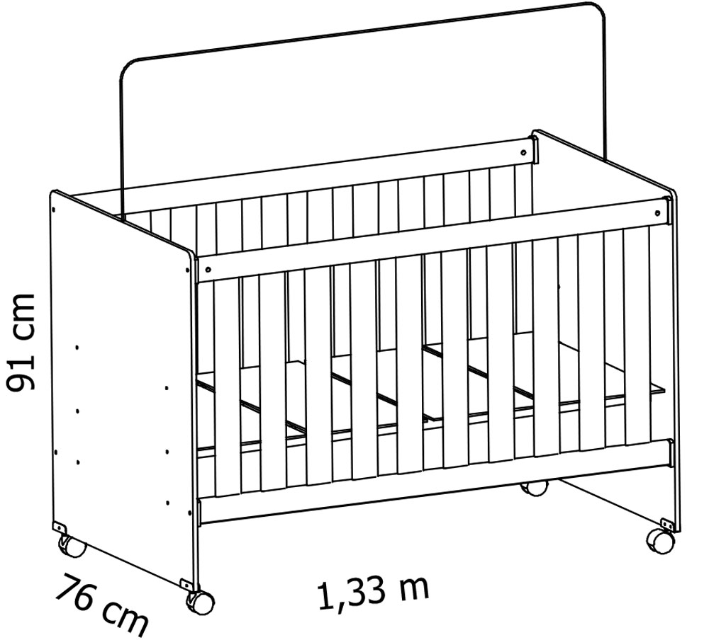 Jogo de Quarto para Bebê Completo 3 Portas Tico Branco Fosco - Reller