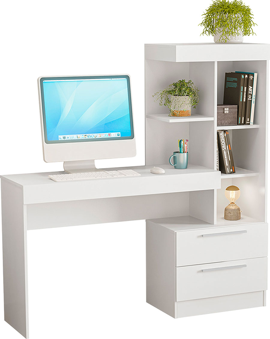 Mesa para Computador Office NT 2010 Branco - Notável