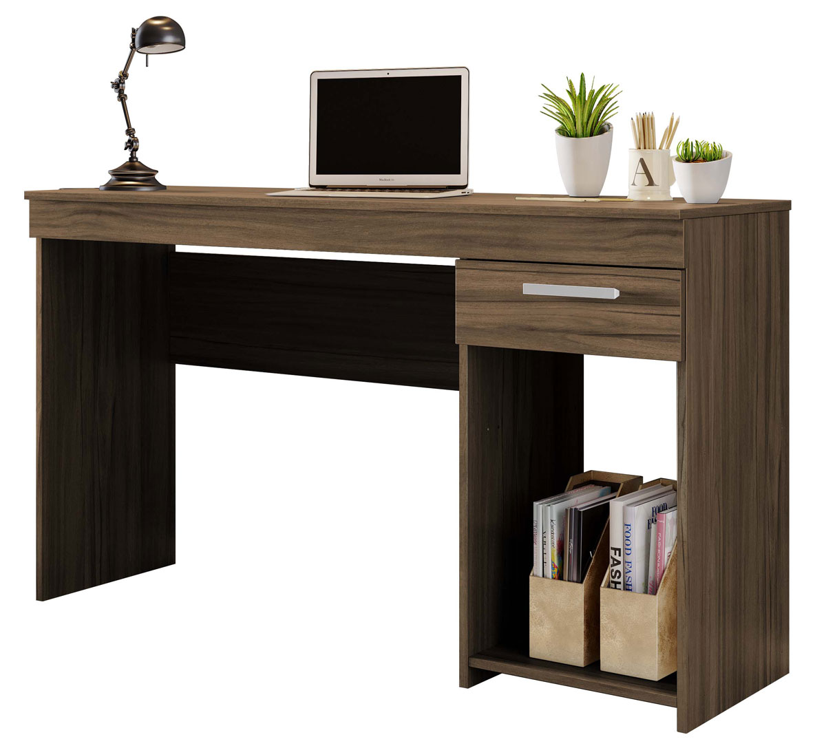 Mesa para Computador Office NT 2070 Nogal - Notável