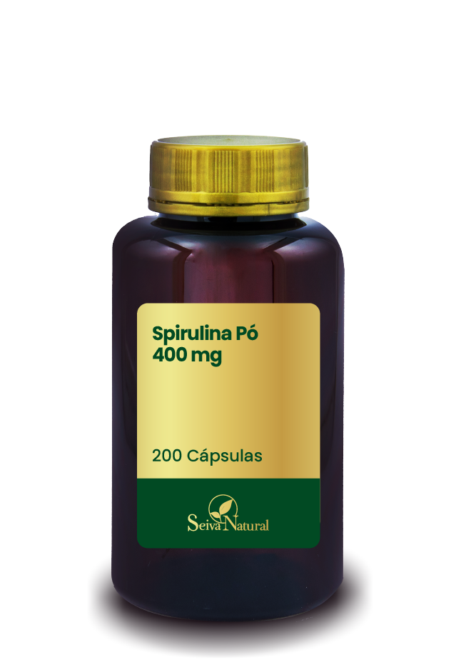 Spirulina Pó 400 mg 200 Cápsulas
