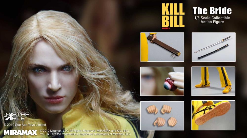 Action Figure Beatrix Kiddo (The Bride): Kill Bill (Boneco Colecionável) Escala 1/6 - Star Ace