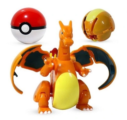 Action Figure Charizard e Pokebola - Pokemon Tomy 11 cm