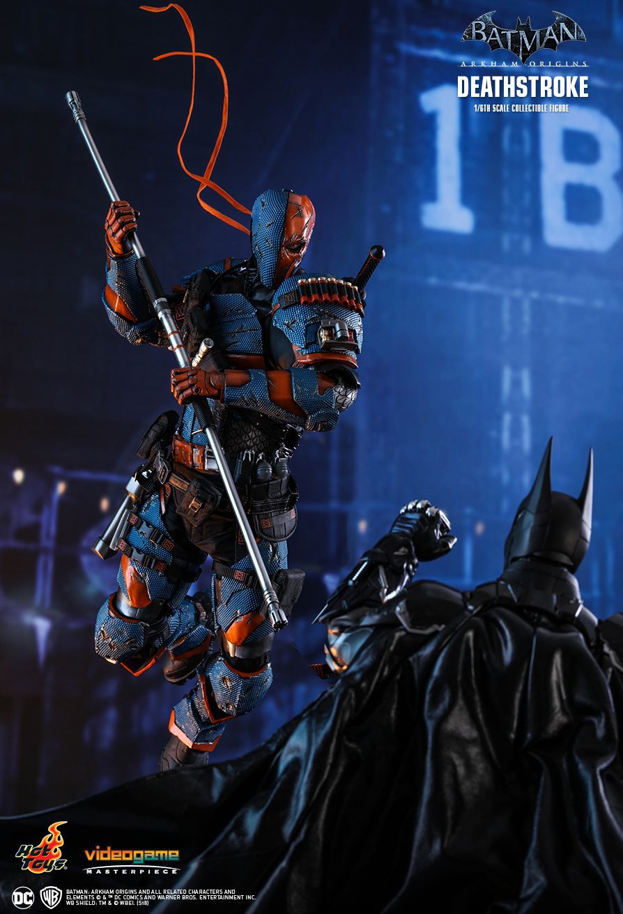 Action Figure Deathstroke: Batman Arkham Origins (Videogame Masterpiece) Escala 1/6 (VGM30) Boneco Colecionável - Hot Toys - MKP
