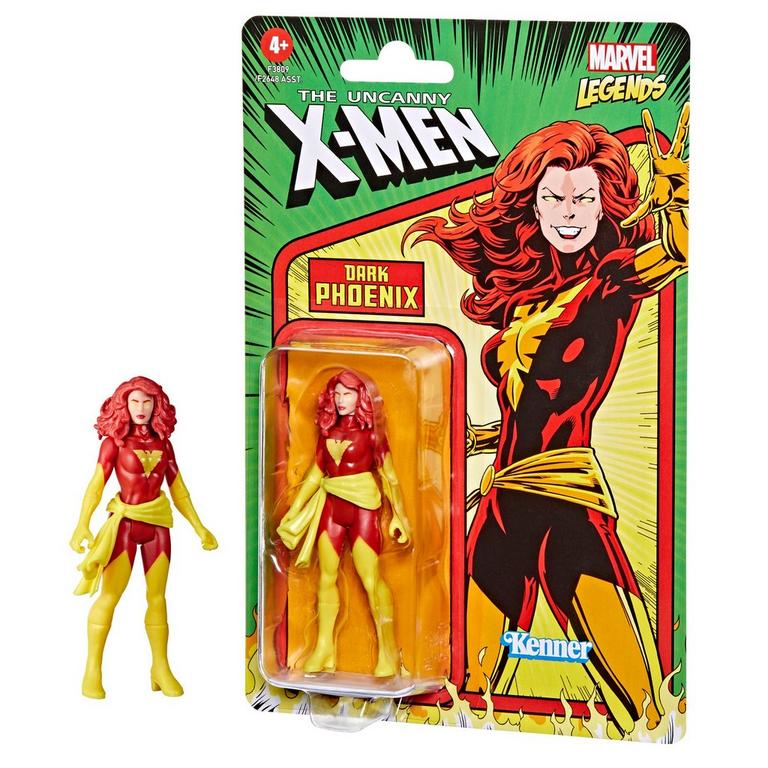 Action Figure Fenix Negra Dark Phoenix: X Men Marvel Legends Retro Kenner - Hasbro
