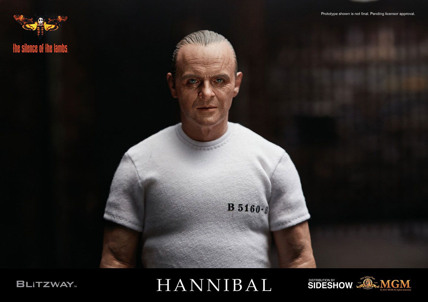 Action Figure Hannibal Lecter (White Prison Uniform Version): O Silêncio dos Inocentes (The Silence of the Lambs) Escala 1/6 - Boneco Colecionável - Blitzway