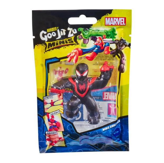 Action Figure Homem Aranha Miles Morales: Heroes of Goo Jit Zu Minis Marvel - Sunny