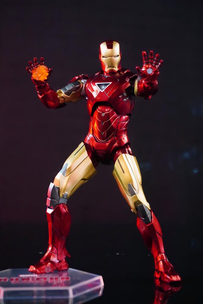 Action Figure Homem de Ferro Iron Man Mark 6 VI: Vingadores Avengers Marvel Comics Escala 1/10 - Zhong dong Toys