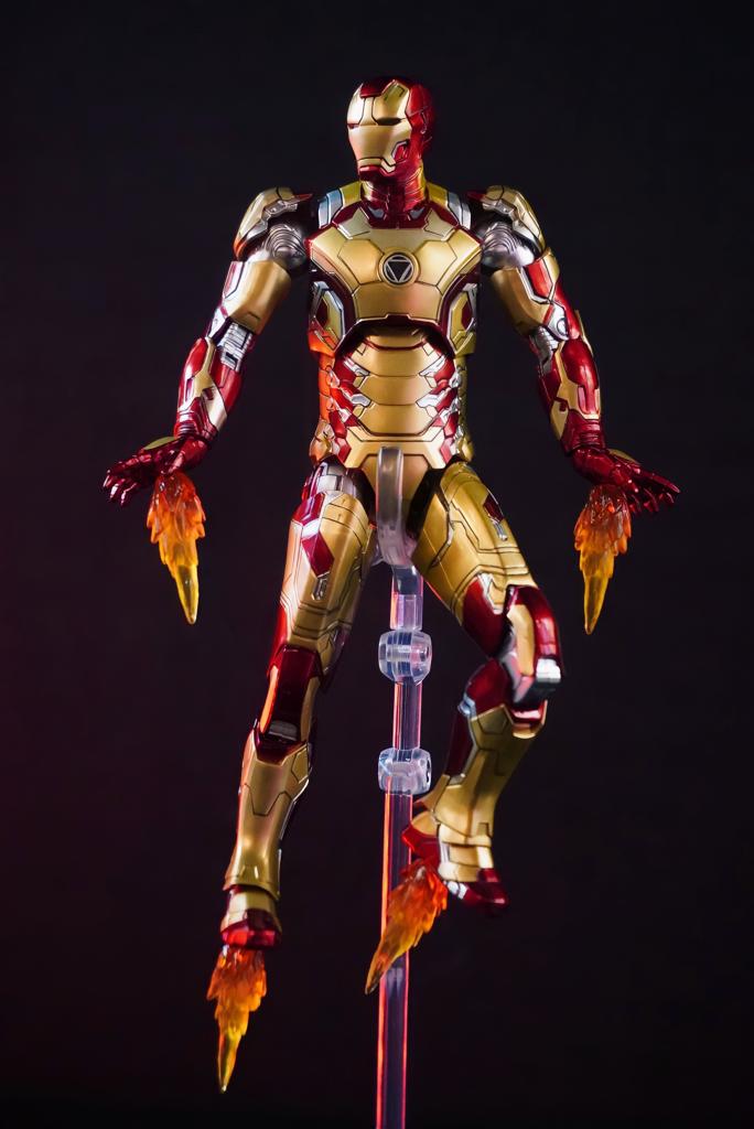 Action Figure Homem de Ferro Iron Man Mark 42 XLII: Homem de Ferro 3 Marvel ZD Toys - MKP
