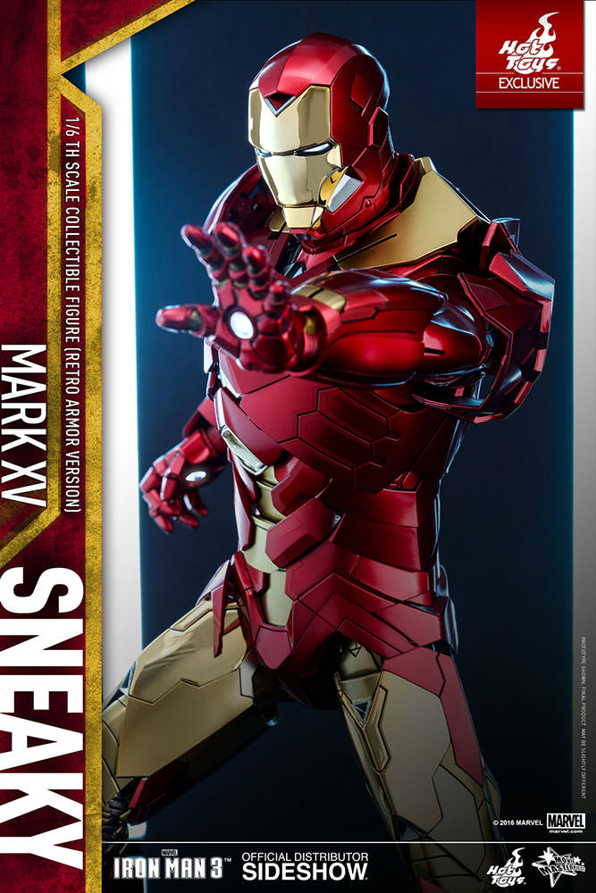 Action Figure Homem de Ferro (Iron Man) Mark XV: Homem de Ferro 3 (Iron Man 3) Escala 1/6 (MMS396) - Hot Toys