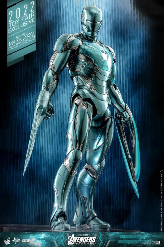Action Figure Homem de Ferro (Iron Man) MK85 Versão Holográfica - Avengers (MMS646)  Escala 1/6 Hot Toys - MKP