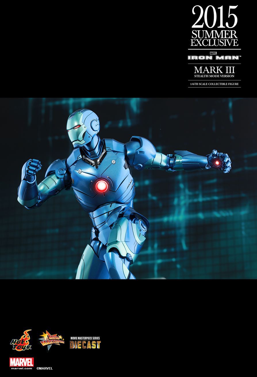 Action Figure Homem de Ferro Mark 3 (Iron Man Mark III) - Stealth Mode - Escala 1/6 (MMS314D12) - Hot Toys Exclusive
