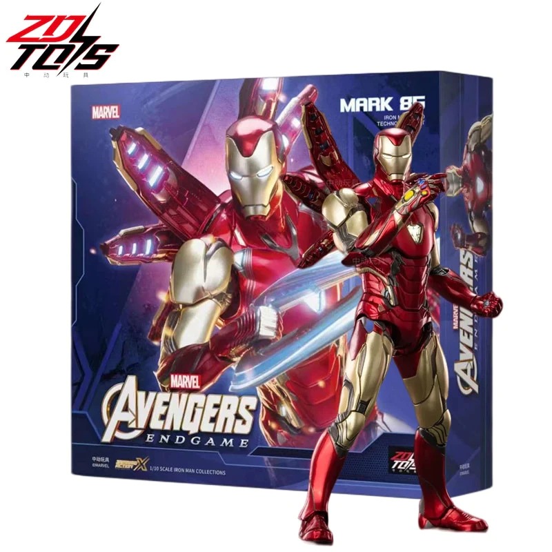 Action Figure Homem De Ferro Mark 85 2.0 - Iron Man: Vingadores Ultimato Marvel Escala 1/10 ZD Toys Black Friday - MKP