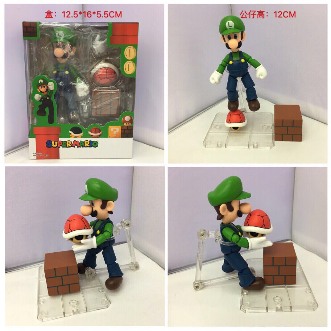 Action Figure Luigi: Super Mario Bros. Nintendo 11 cm - MKP