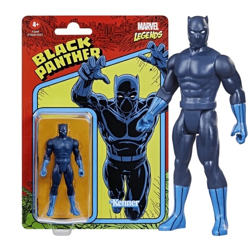 Action Figure Pantera Negra Black Panther Marvel Legends Retro Kenner - Hasbro