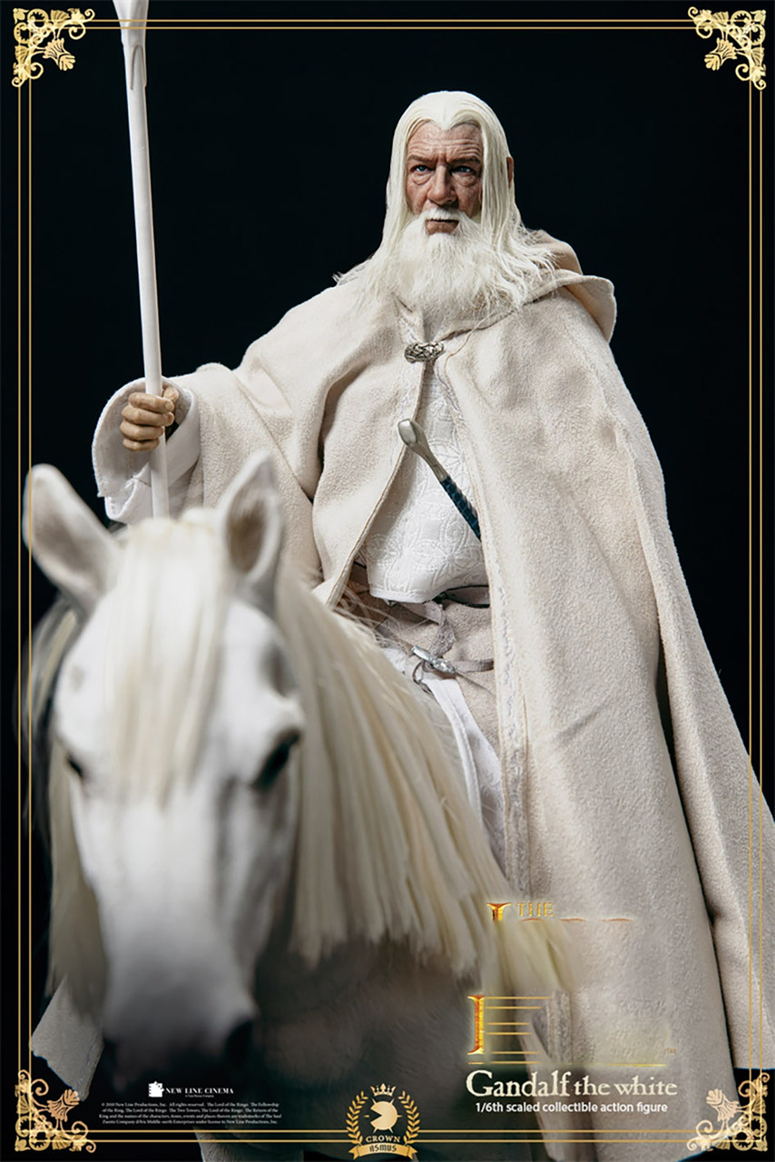 Action Figure Senhor dos Anéis Gandalf: Montaria Lord Of The Rings Escala 1/6 Asmus Toys Lootr003 Estilo Hot Toys - MKP
