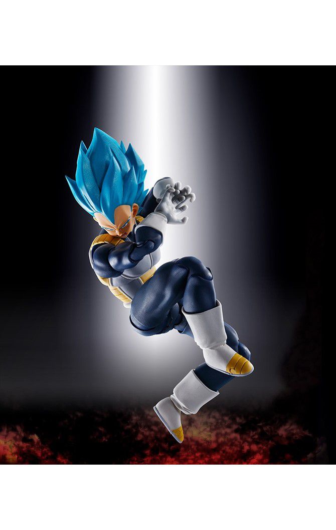 Action Figure Super Saiyan God Vegeta: Dragon Ball Z (S.H.Figuarts) Boneco Colecionável - Bandai - CD