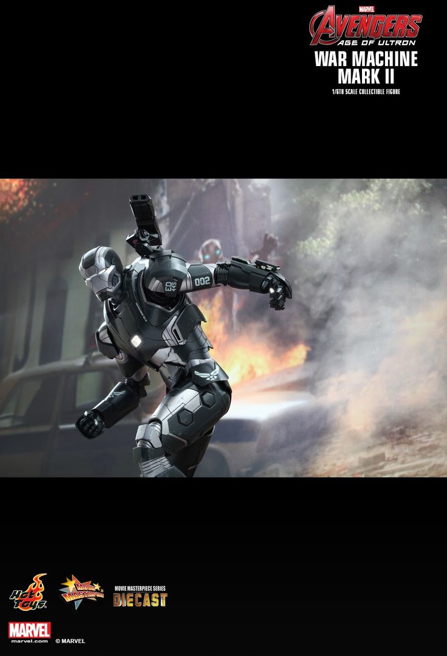 Action Figure War Machine Mark II (Diecast): Vingadores Era de Ultron (Avengers Age of Ultron) MMS290D10 (Escala 1/6) - Hot Toys - CDL