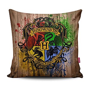 Almofada Casas Hogwarts: Harry Potter 40x40