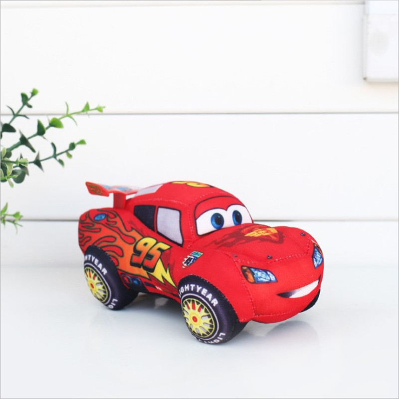 Almofada Pelúcia Relampago McQueen: Carros Cars 17cm Xiang Hai Toys - MKP
