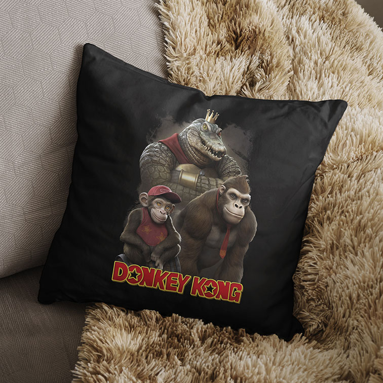 Almofada Realistic: Donkey Kong (Preta)