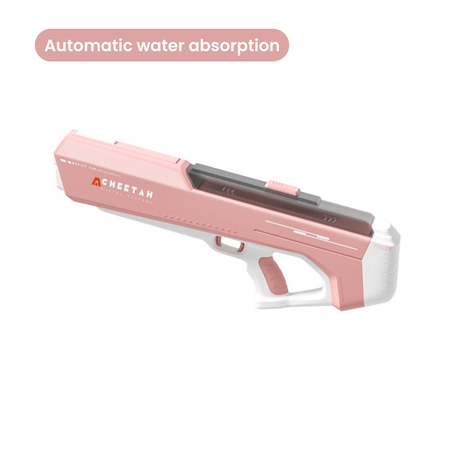 Arma Pistola de Agua Elétrica Electric Water Gun Rosa -  Absorption - MKP