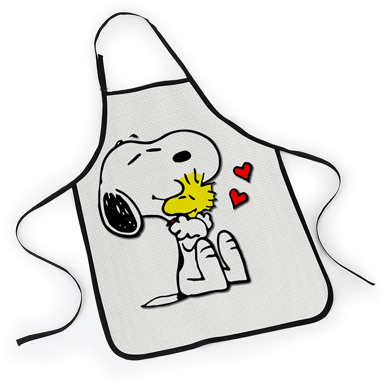 Avental Snoopy E Woodstock Abraço Corações Pássaro Cachorro Bird Charlie Brown - EV