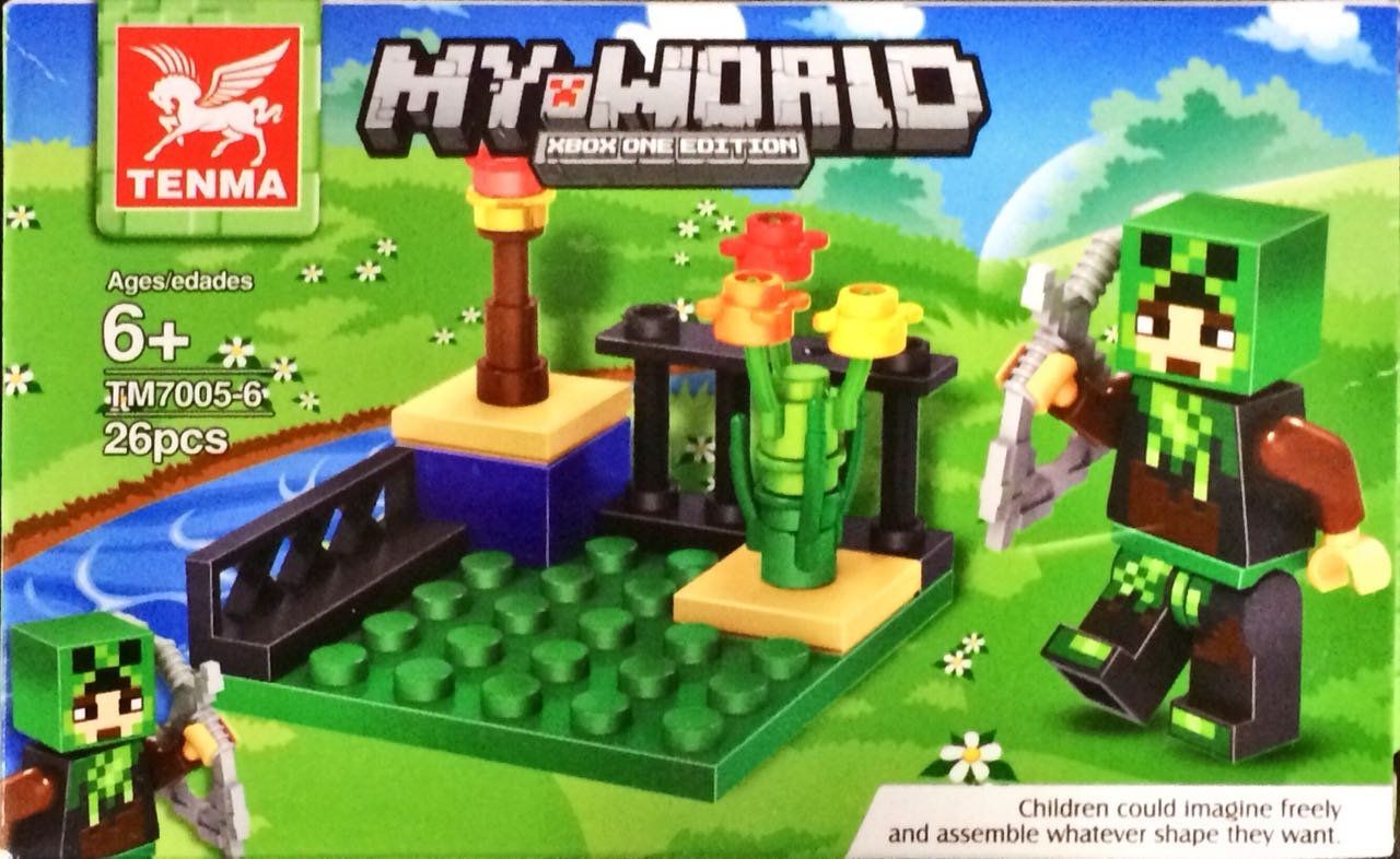 Bloco de Montar My World: Minecraft (TM7005-6) - (26 Peças)