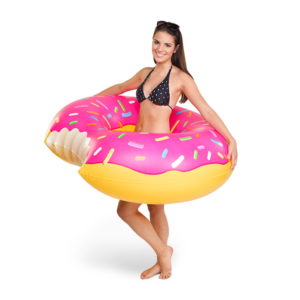 Boia Inflável Grande: Donuts (Rosa) - Bigmouth