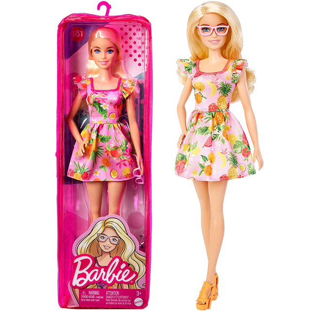 Boneca Barbie Colecionável Fashionista De Óculos Vestido Tropical - MKP