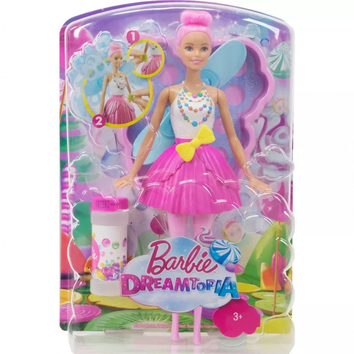 Boneca Barbie Dreamtopia Articulada: Fada Bolhas Mágicas