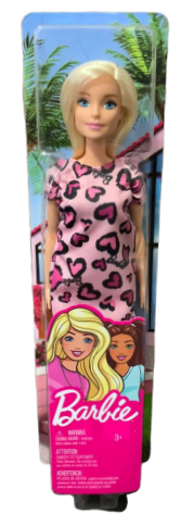 Boneca Barbie Fashion (Loira Vestido Rosa) - Mattel