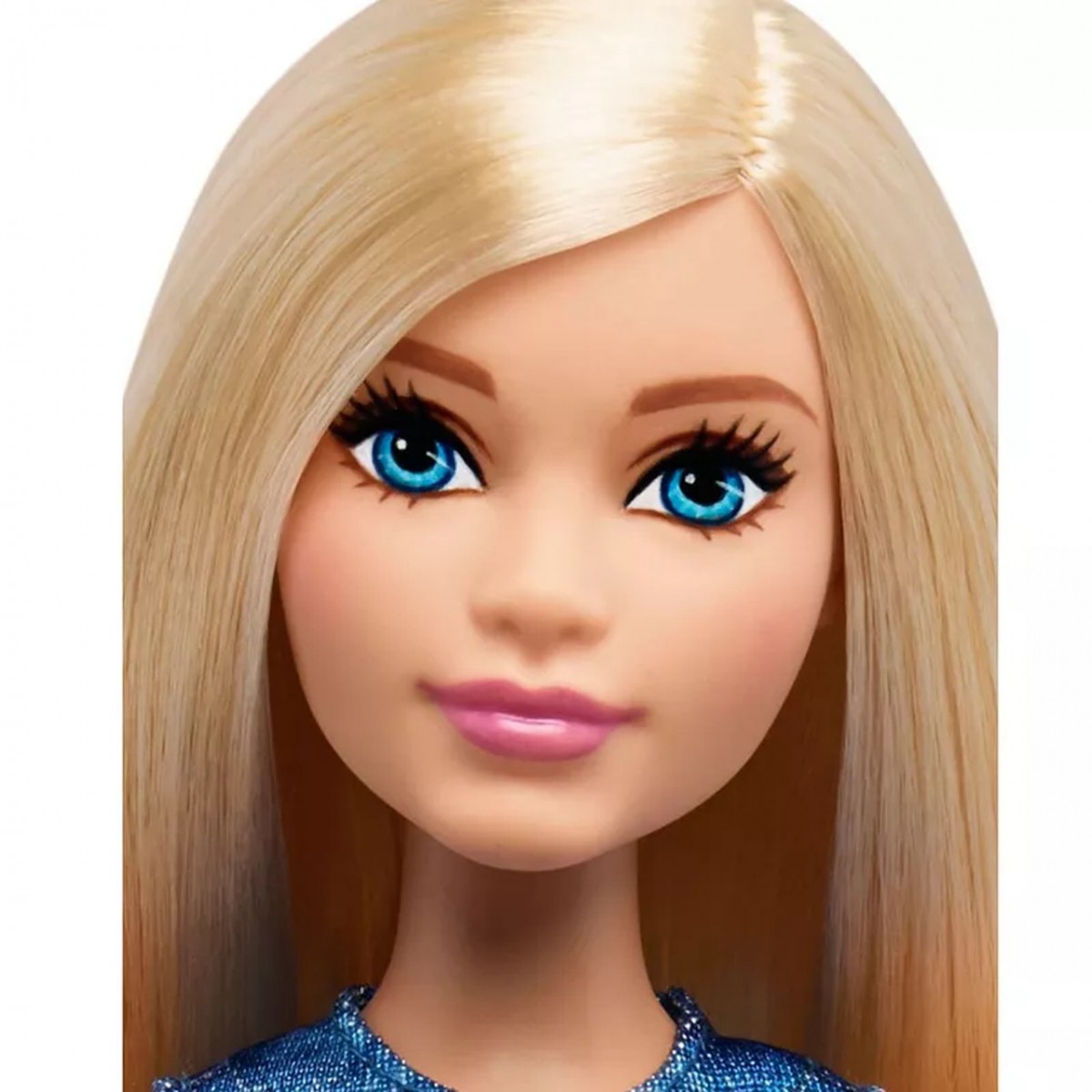Boneca Barbie Fashionista (Loira de Vestido Azul e Amarelo)