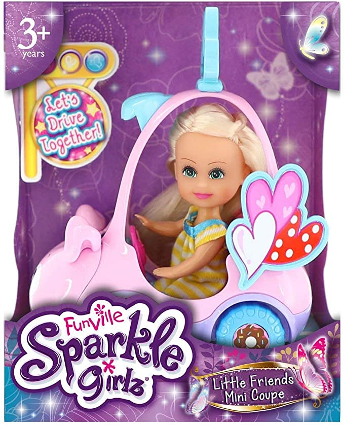 Boneca Com Carro Mini Sparkles: Sparkle Girlz (Sortido) - DTC