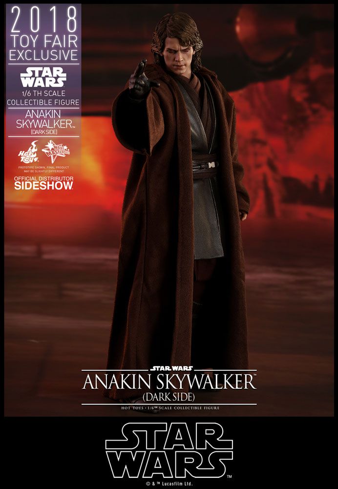Action Figure Anakin Skywalker (Dark Side): Star Wars A Vingança dos Sith Escala 1/6 (MMS486) Hot Toys - MKP