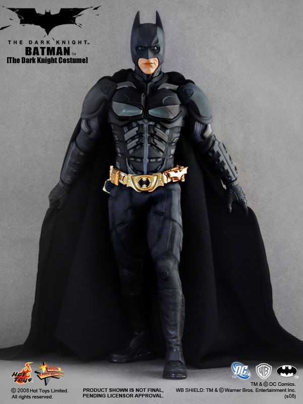 Boneco Batman: Batman O Cavaleiro das Trevas (The Dark Knight) 1/6 MMS71 - Hot Toys