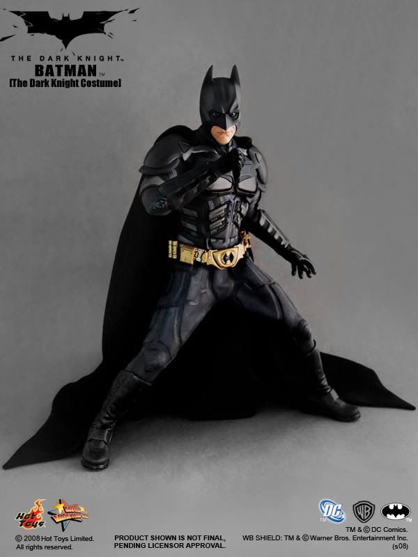 Boneco Batman: Batman O Cavaleiro das Trevas (The Dark Knight) 1/6 MMS71 - Hot Toys