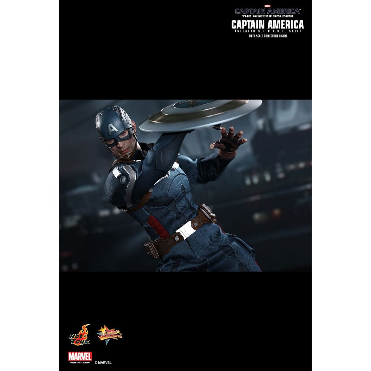Boneco Capitão América (Stealth STRIKE Suit): Capitão América 2: O Soldado Invernal (The Winter Soldier) Escala 1/6 - Hot Toys